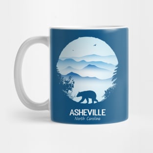 Asheville Blue Ridge Mountains - BLUE 01 Mug